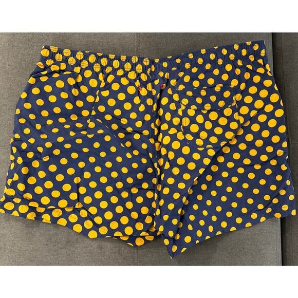 Solid & Striped Navy Orange Ombre Polka Dot The Classic Swim Trunks Size XXL - Picture 3 of 6